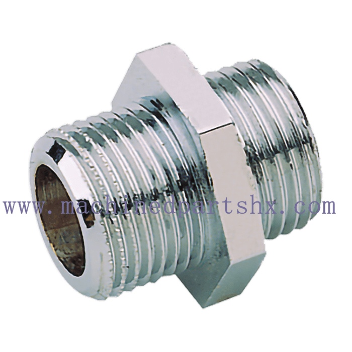 Pezas metálicas de conector de pezón dobre